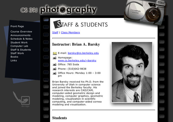 CS 39J: Art and Science of Photography